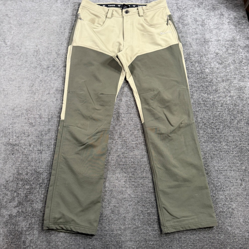 Kings Camo XKG Preacher Pants Mens 32 Khaki Olive Green Technical Hunting Hiking